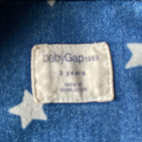 Denim Baby Gap jacket with white stars - Picture 7 of 7
